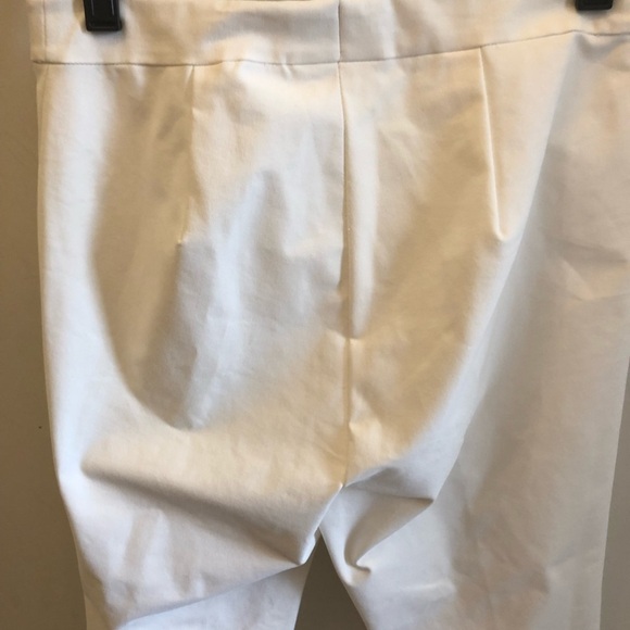 Lafayette 148 Murray Pants Cropped Stretch White XS - Picture 6 of 7